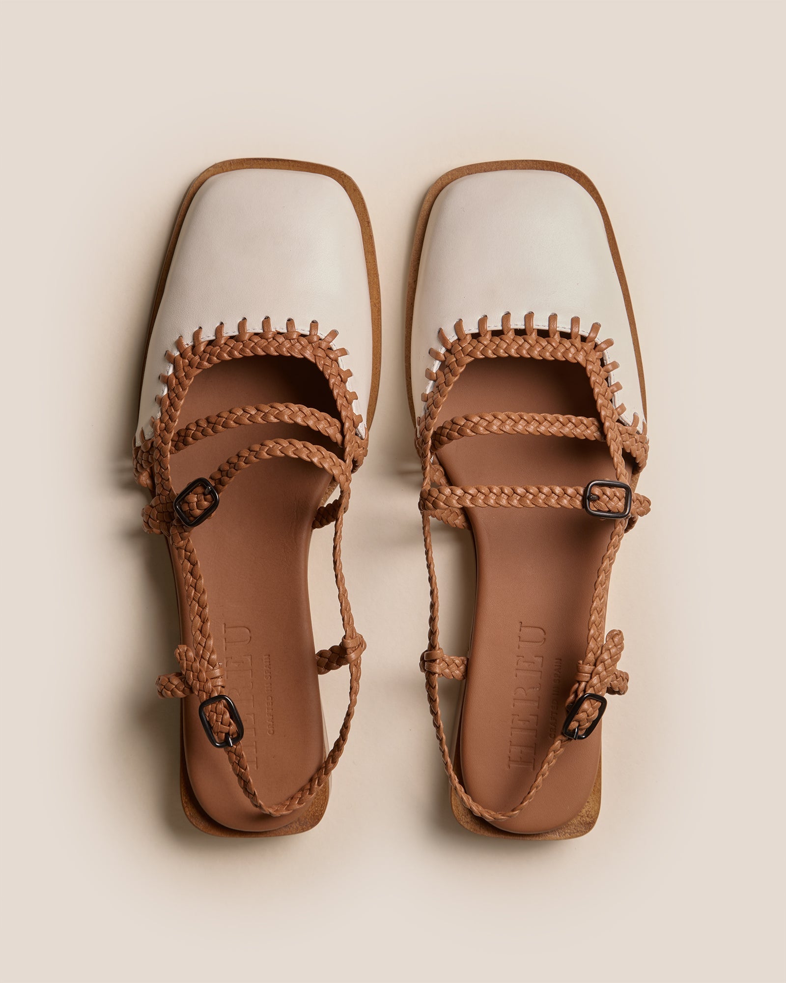 ADRATA - Woven Square-Toe Sandal | Hereu discount