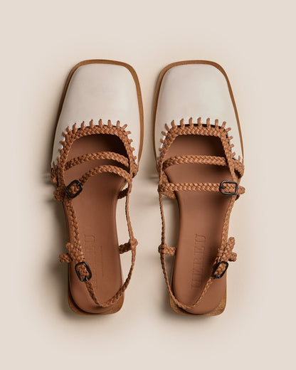 ADRATA - Woven Square-Toe Sandal | Hereu discount