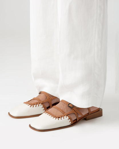 ADRATA - Woven Square-Toe Sandal | Hereu discount