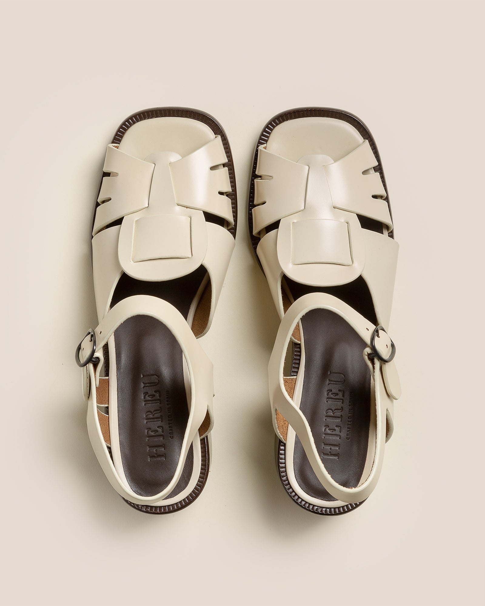 ANCORA SQUARED HEELED - Open-Toe Fisherman Sandal | Hereu for sale