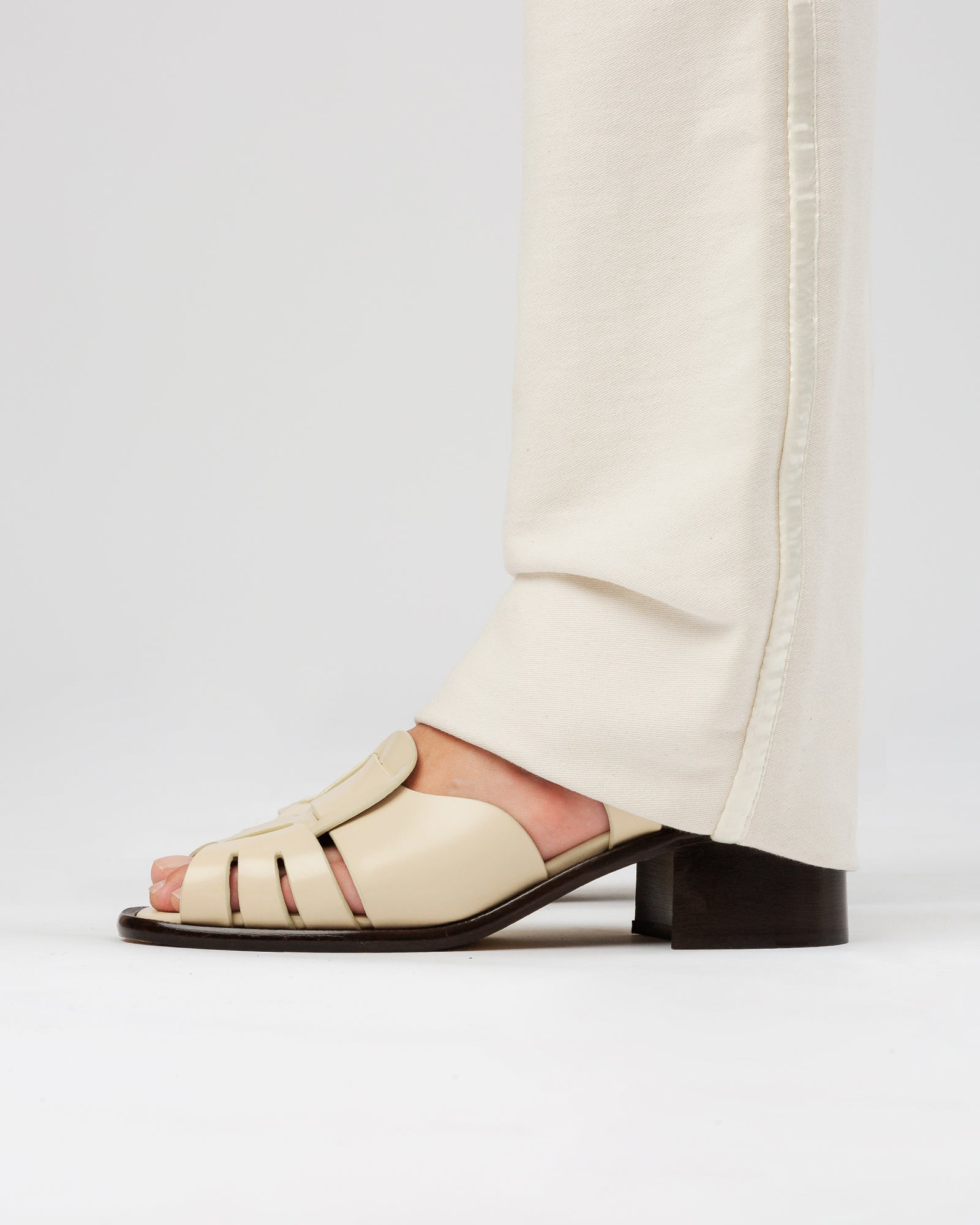 ANCORA SQUARED HEELED - Open-Toe Fisherman Sandal | Hereu for sale