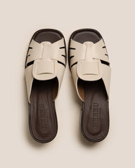 ANCORA SQUARED HEELED SLIDE - Heeled Fisherman Slide | Hereu for sale