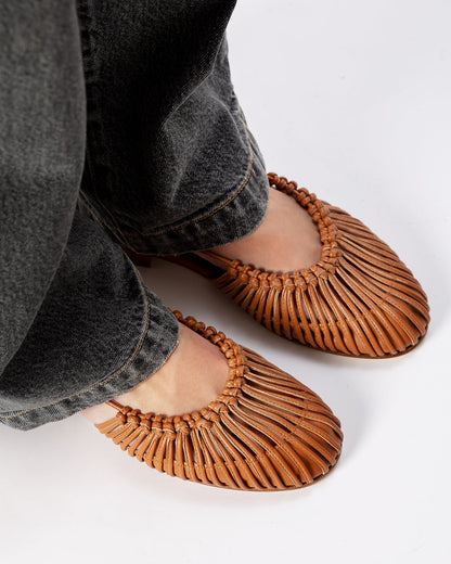 MANTERA - Round-Toe Knotted Sandal | Hereu discount