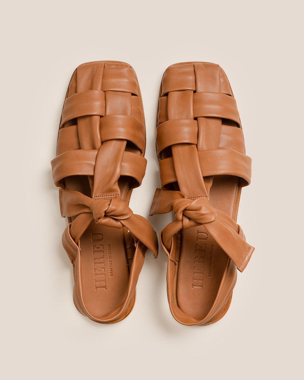 BENA - Interwoven Knotted T-bar Sandal | Hereu near me