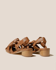 BENA HEELED - Interwoven Knotted T-bar Heeled Sandal | Hereu outlet