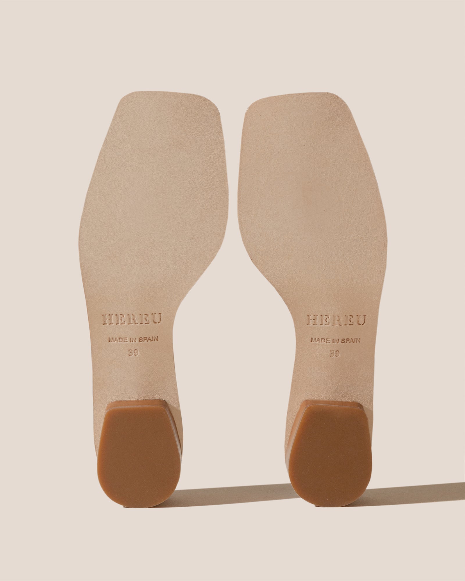 BENA HEELED - Interwoven Knotted T-bar Heeled Sandal | Hereu outlet