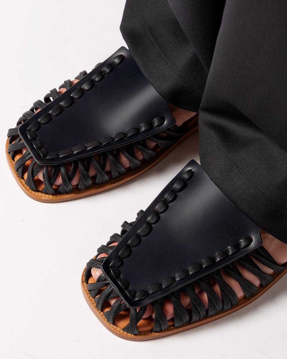 ALARO - Square-Toe T-bar Sandal | Hereu for sale