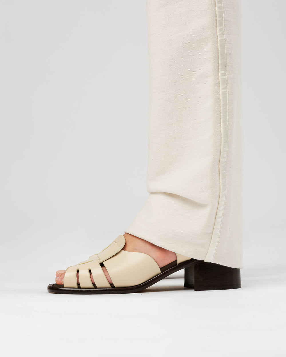 ANCORA SQUARED HEELED - Open-Toe Fisherman Sandal | Hereu online