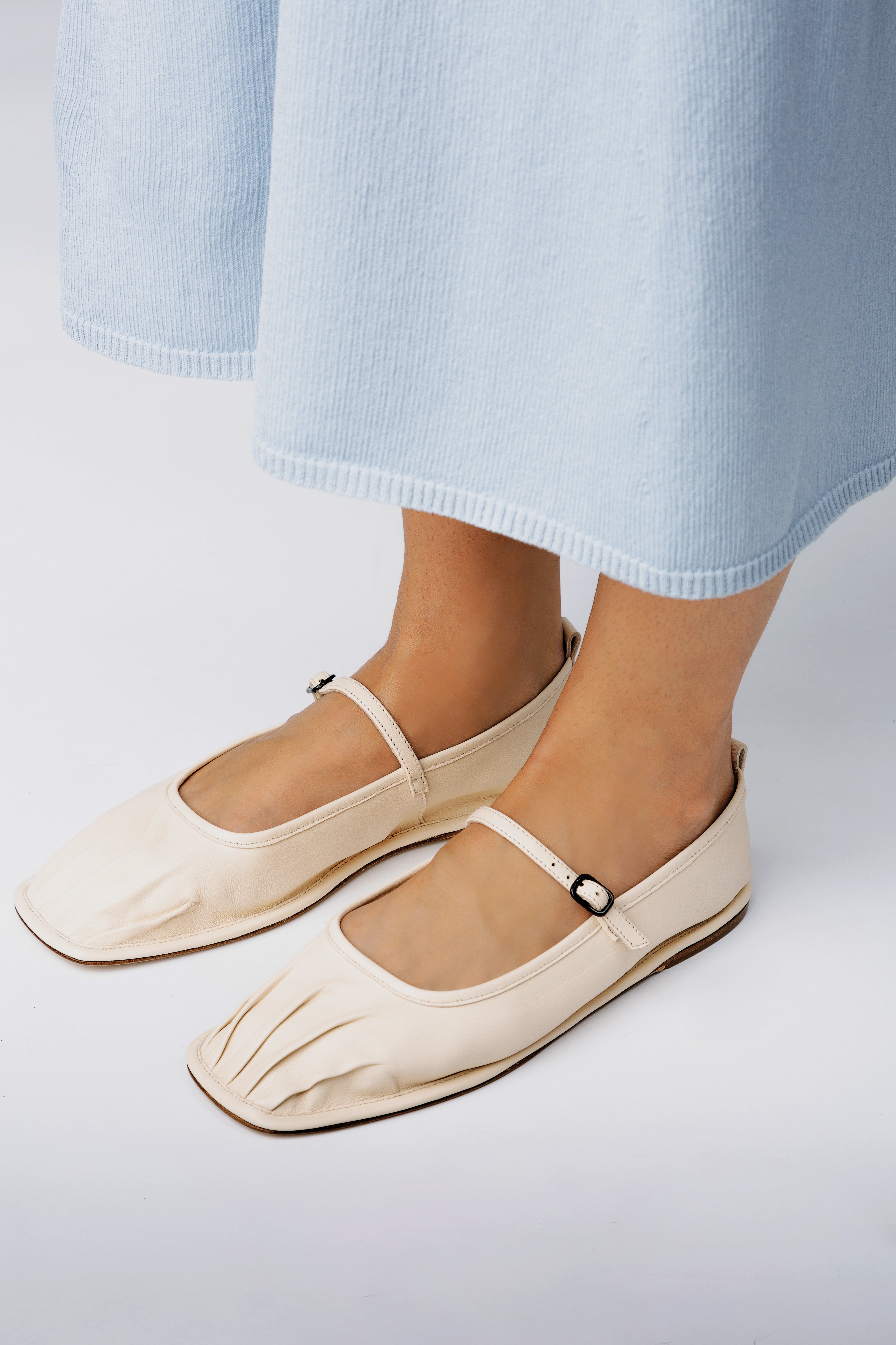 DANSA - Pleated-Toe Mary Jane Pump | Hereu for sale