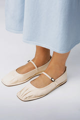 DANSA - Pleated-Toe Mary Jane Pump | Hereu for sale