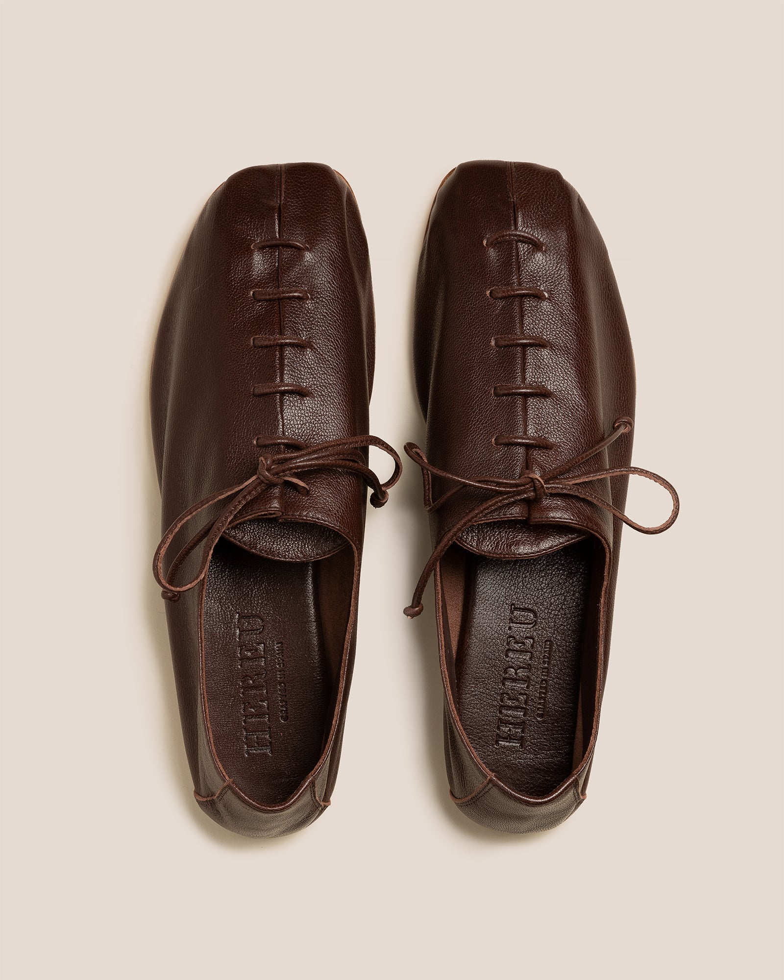 PLEGADA SHINY - Deconstructed Lace-up Shoe | Hereu sale