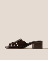 ANCORA SQUARED HEELED SLIDE - Heeled Fisherman Slide | Hereu online