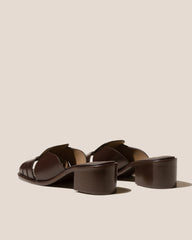 ANCORA SQUARED HEELED SLIDE - Heeled Fisherman Slide | Hereu online