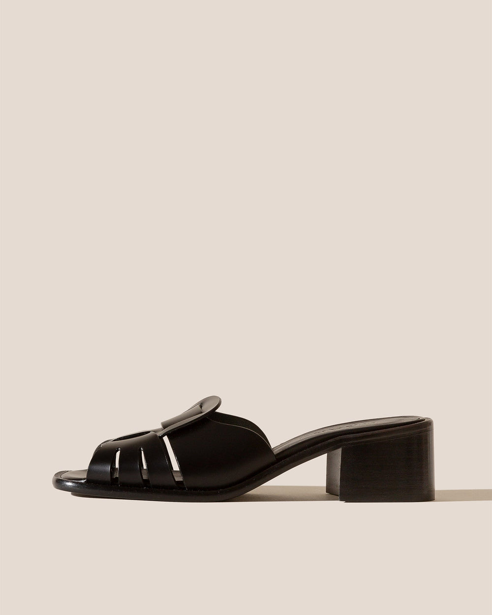 ANCORA SQUARED HEELED SLIDE - Heeled Fisherman Slide | Hereu near me