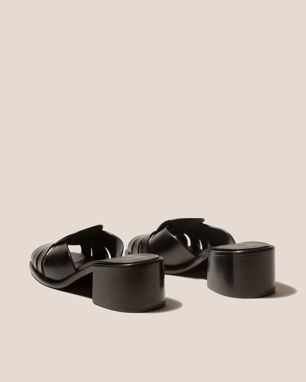 ANCORA SQUARED HEELED SLIDE - Heeled Fisherman Slide | Hereu near me