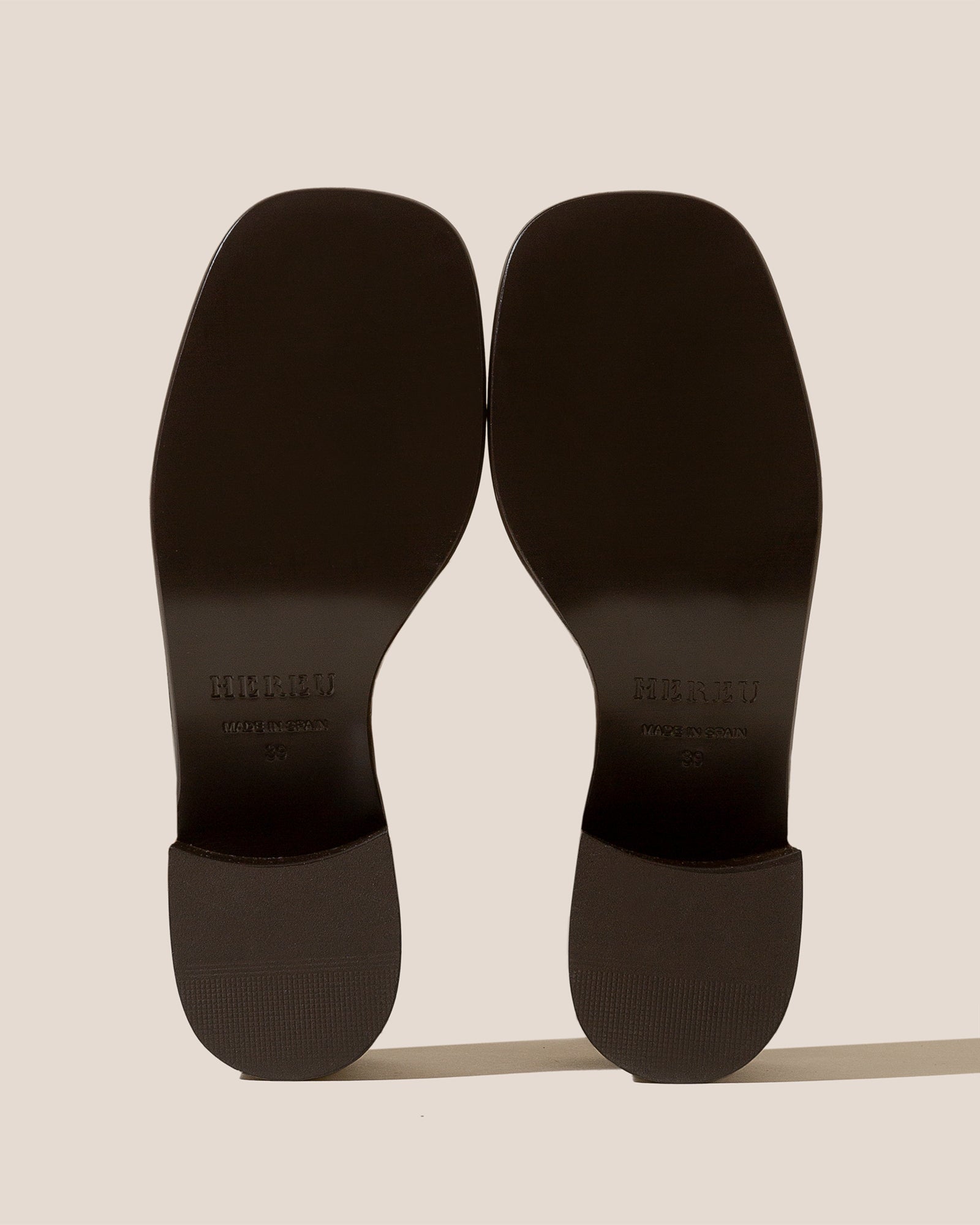 ANCORA SQUARED HEELED SLIDE - Heeled Fisherman Slide | Hereu near me