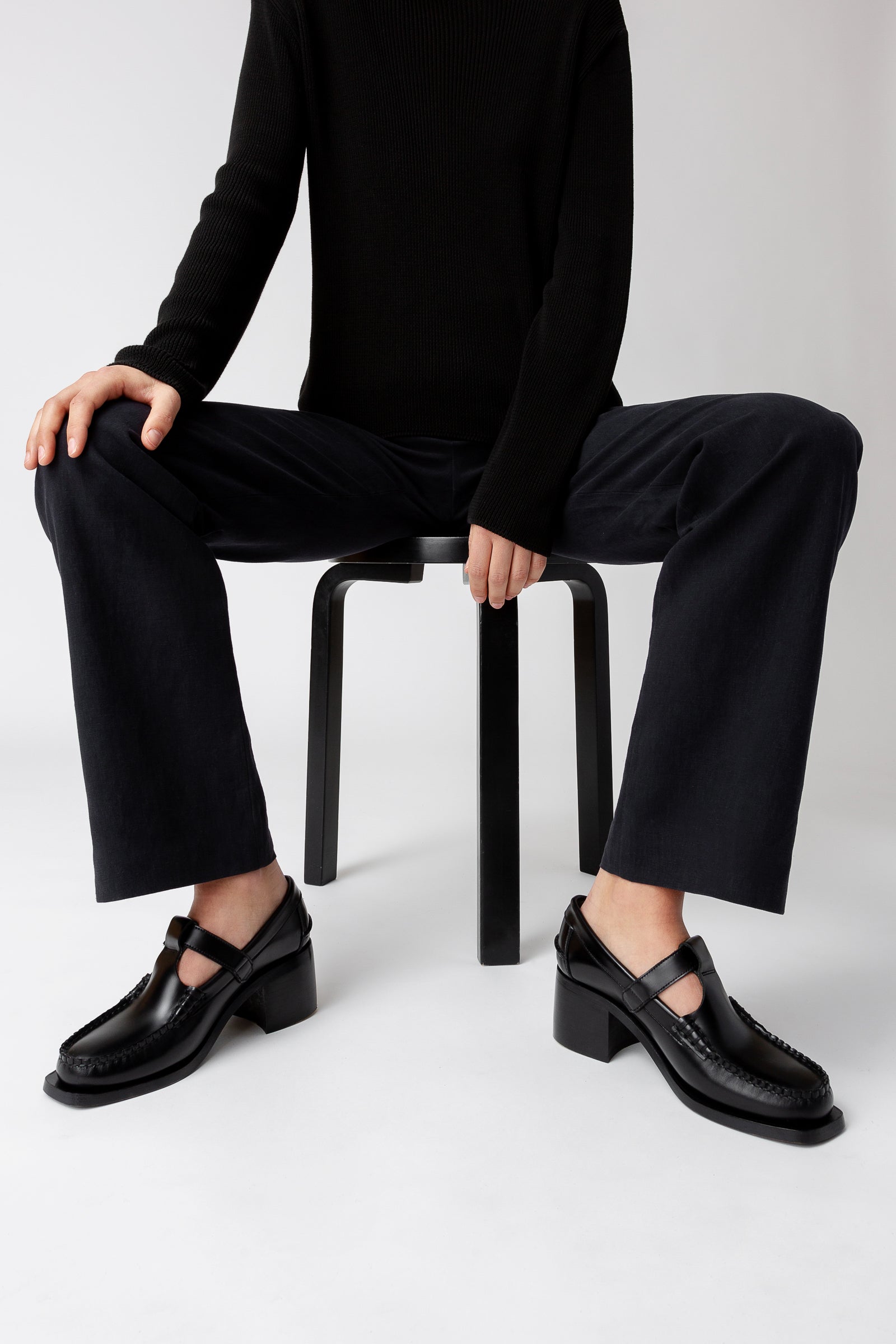 ALBER HEELED - T-Bar Loafer | Hereu outlet
