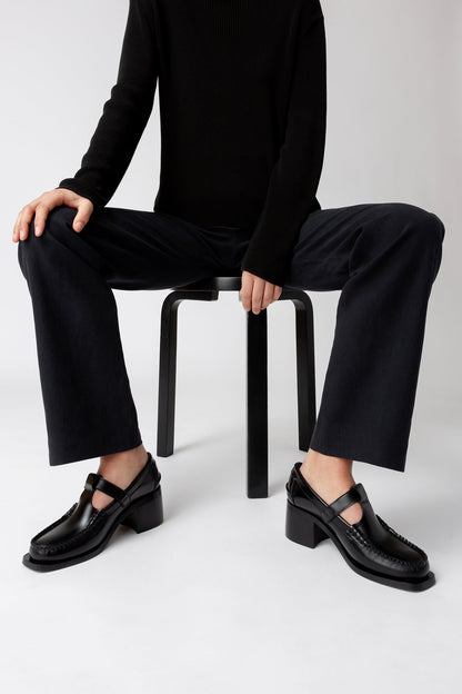 ALBER HEELED - T-Bar Loafer | Hereu outlet