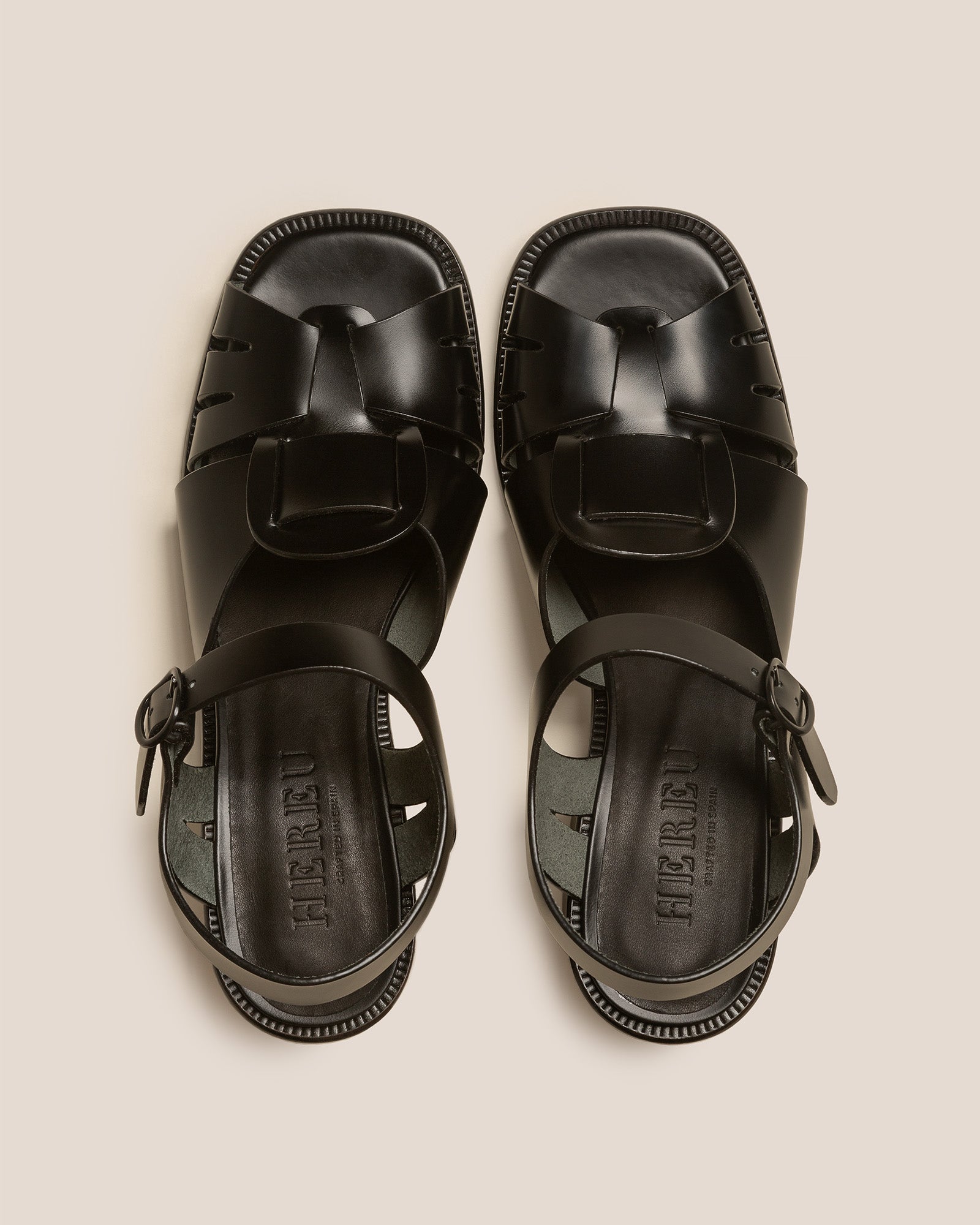 ANCORA SQUARED HEELED - Open-Toe Fisherman Sandal | Hereu for sale