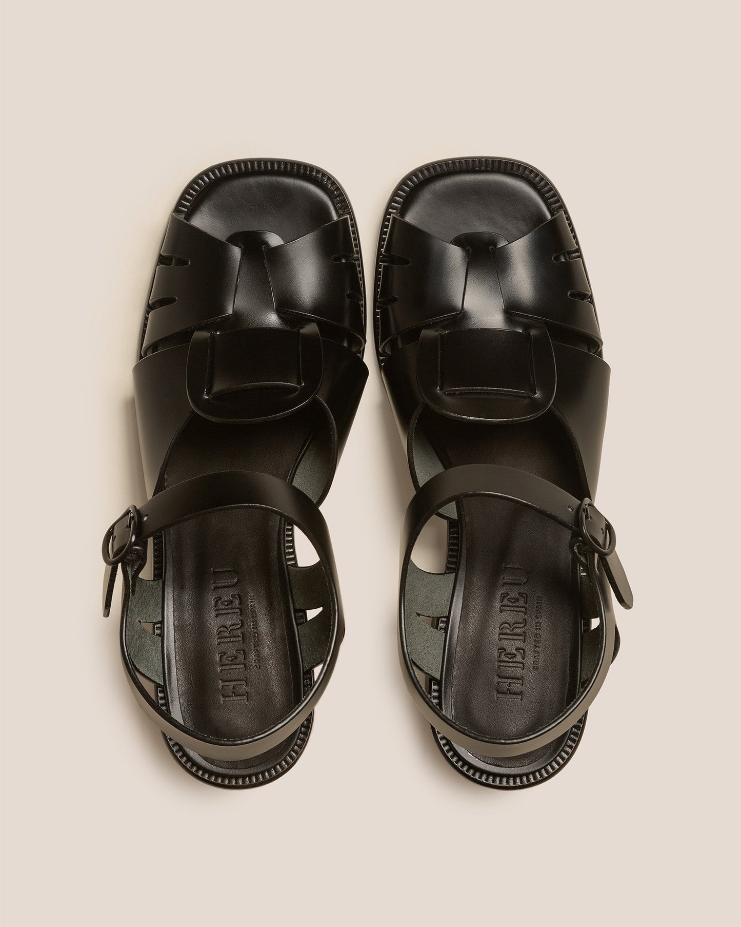 ANCORA SQUARED HEELED - Open-Toe Fisherman Sandal | Hereu for sale