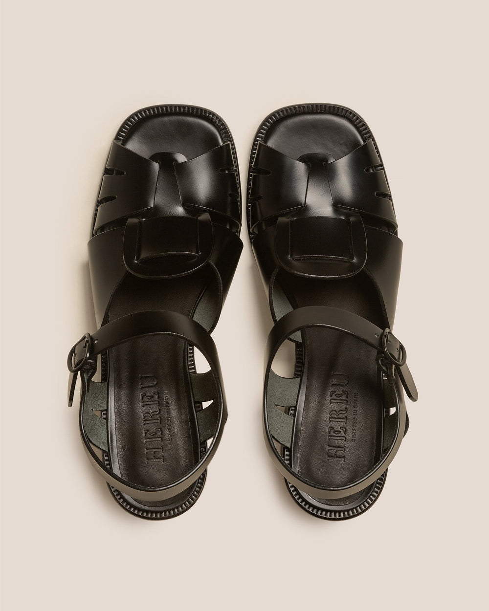 ANCORA SQUARED HEELED - Open-Toe Fisherman Sandal | Hereu for sale