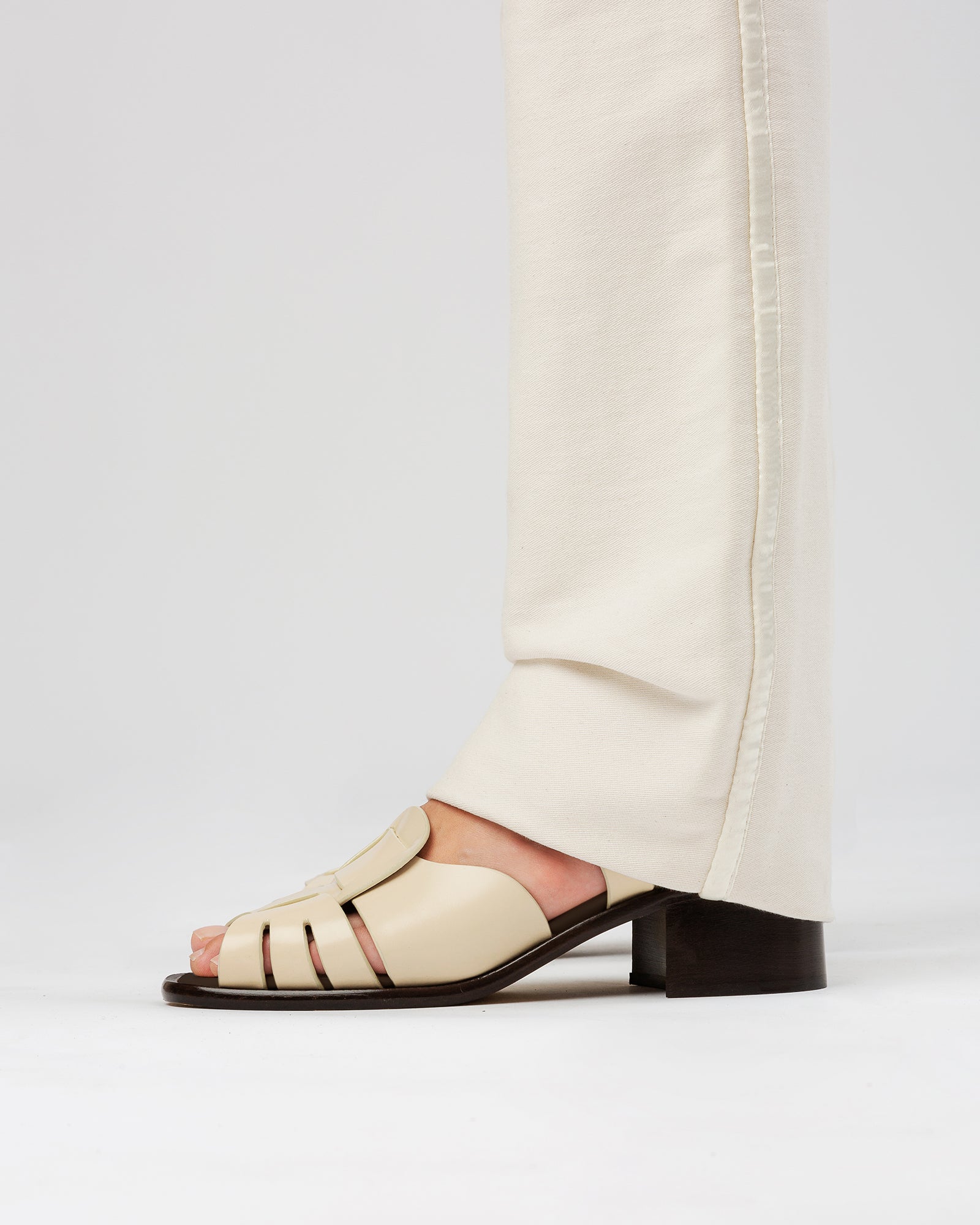 ANCORA SQUARED HEELED - Open-Toe Fisherman Sandal | Hereu for sale