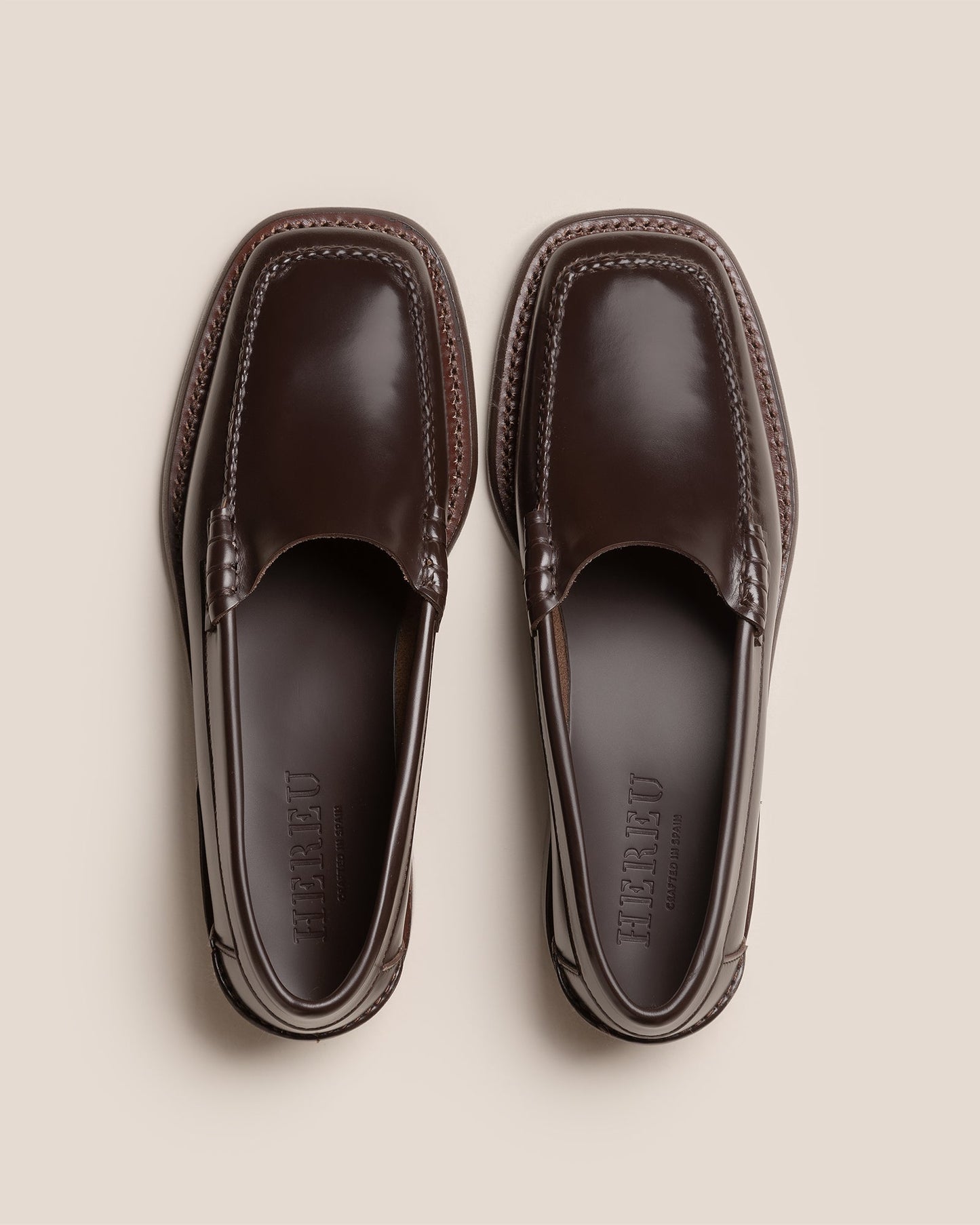 SALA - Square-Toe Low-Heeled Pump | Hereu online