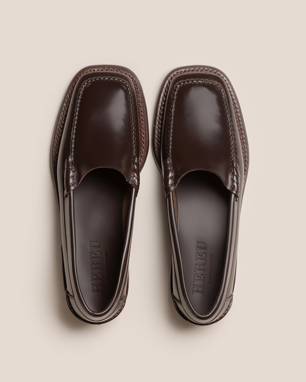 SALA - Square-Toe Low-Heeled Pump | Hereu online