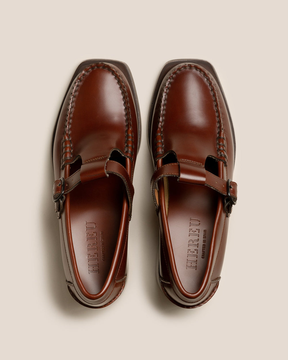 ALBER HEELED - T-Bar Loafer | Hereu US