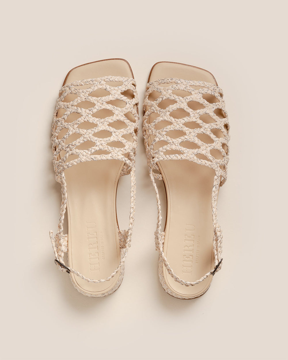ALZIRA RAFFIA LUREX - Woven Slingback Sandal | Hereu near me