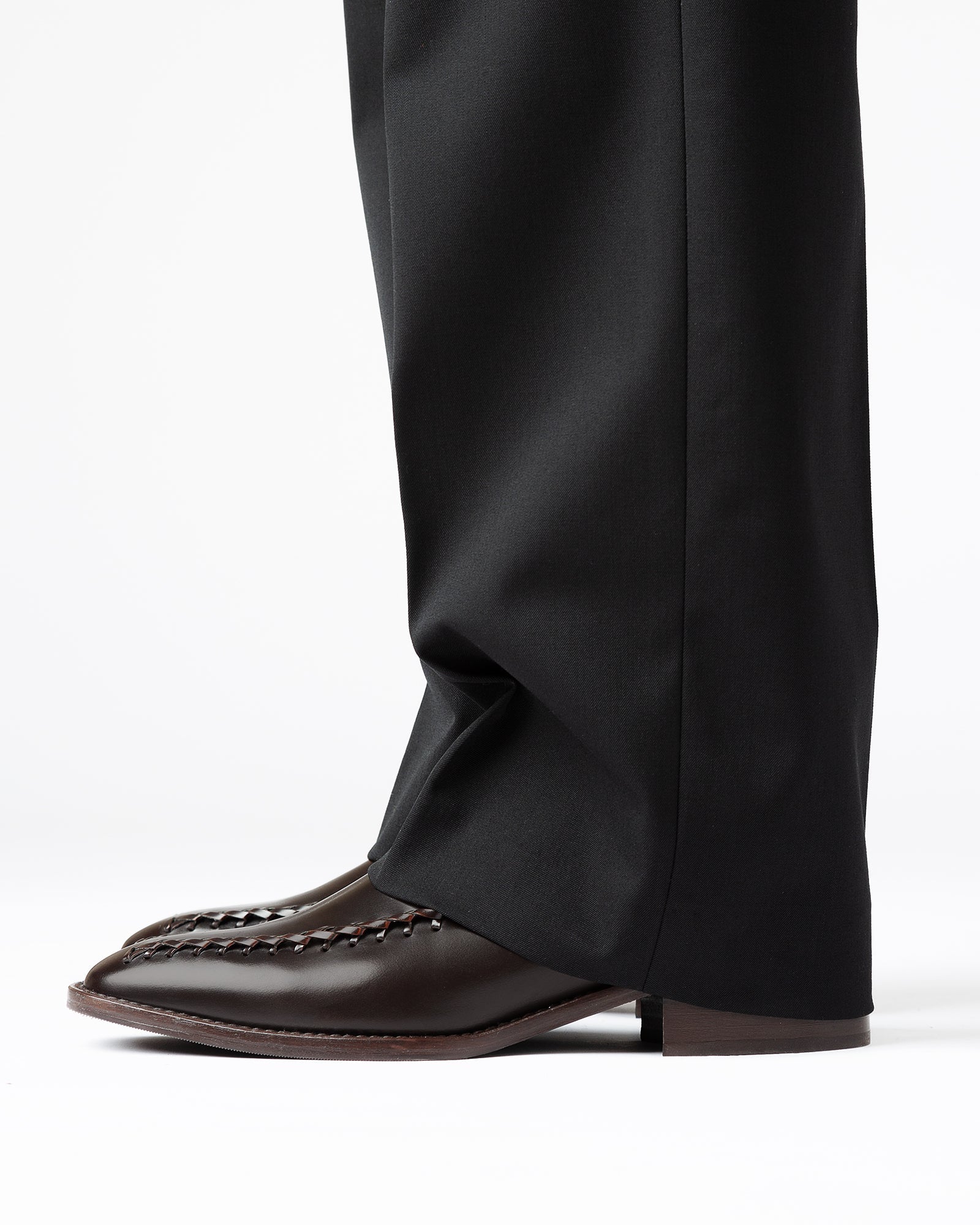 METLA POLISHED - Almond Toe Mid Calf Boot | Hereu for sale