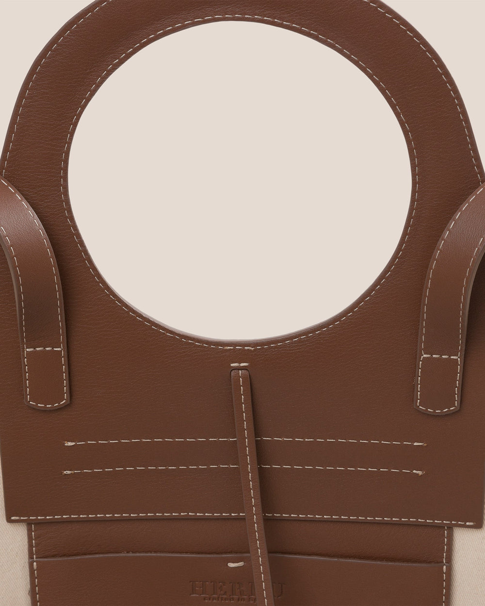 CALA S - Leather-trimmed Canvas Tote Bag | Hereu online