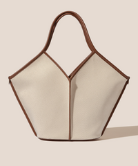 CALELLA - Leather-trimmed Organic Cotton Tote Bag | Hereu near me