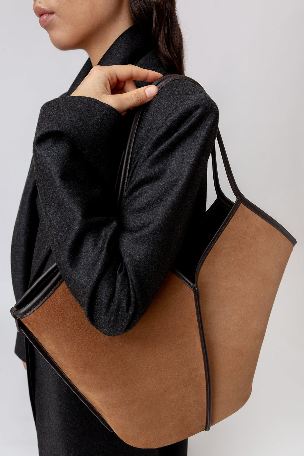 CALELLA SUEDE - Calf Suede Tote Bag | Hereu outlet