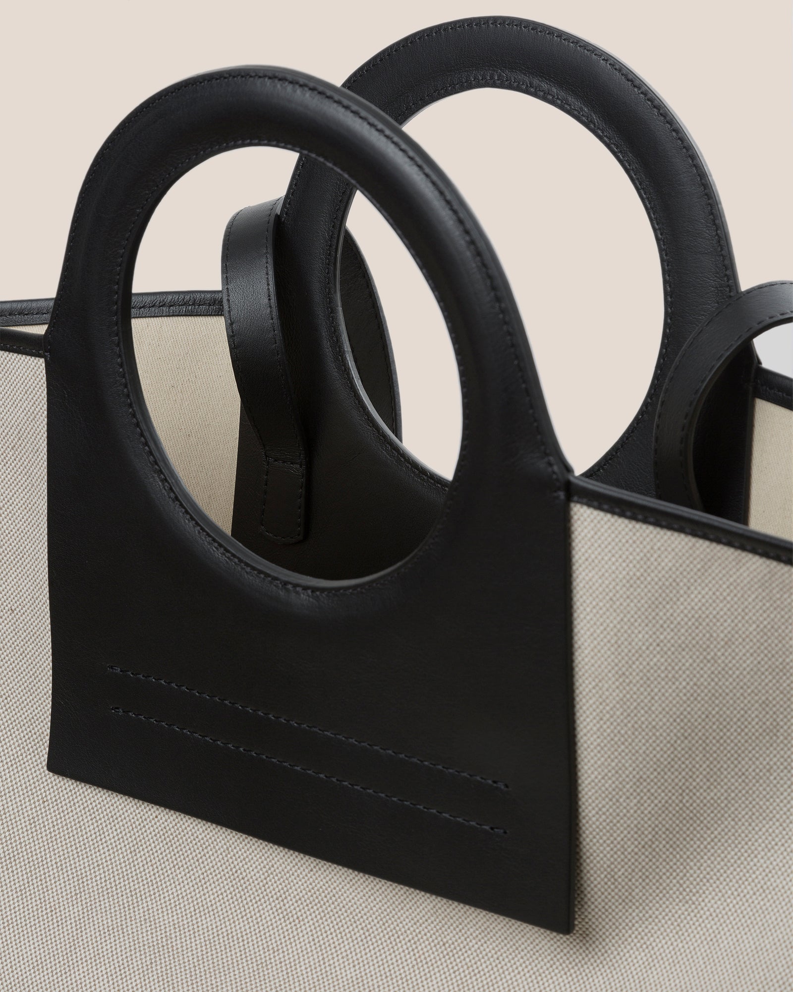 CALA L - Leather-trimmed Canvas Tote Bag | Hereu sale