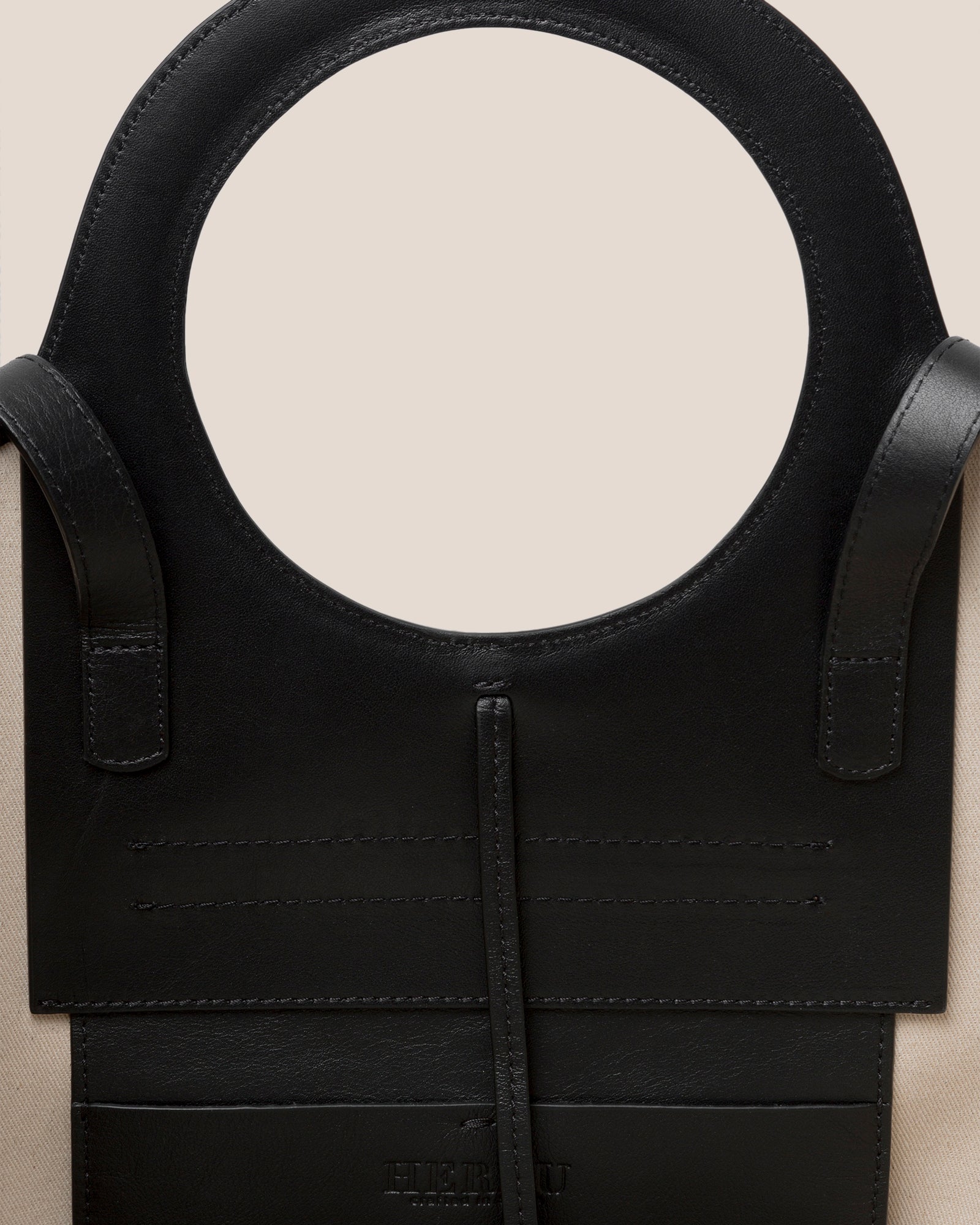 CALA L - Leather-trimmed Canvas Tote Bag | Hereu sale