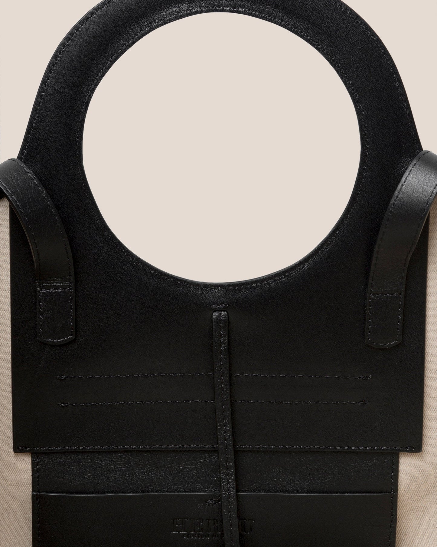 CALA L - Leather-trimmed Canvas Tote Bag | Hereu sale