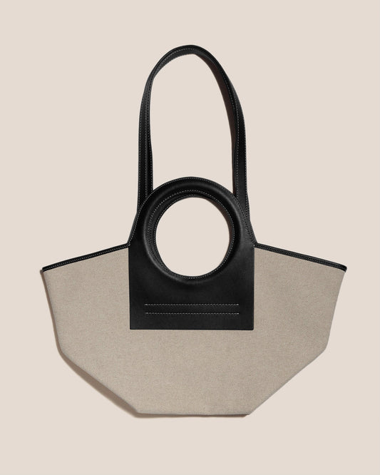 CALA S - Leather-trimmed Canvas Tote Bag | Hereu on sale