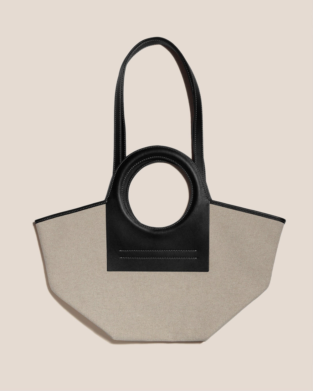 CALA S - Leather-trimmed Canvas Tote Bag | Hereu on sale