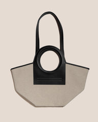 CALA S - Leather-trimmed Canvas Tote Bag | Hereu on sale