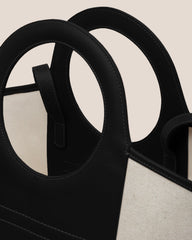 CALA S - Leather-trimmed Canvas Tote Bag | Hereu on sale