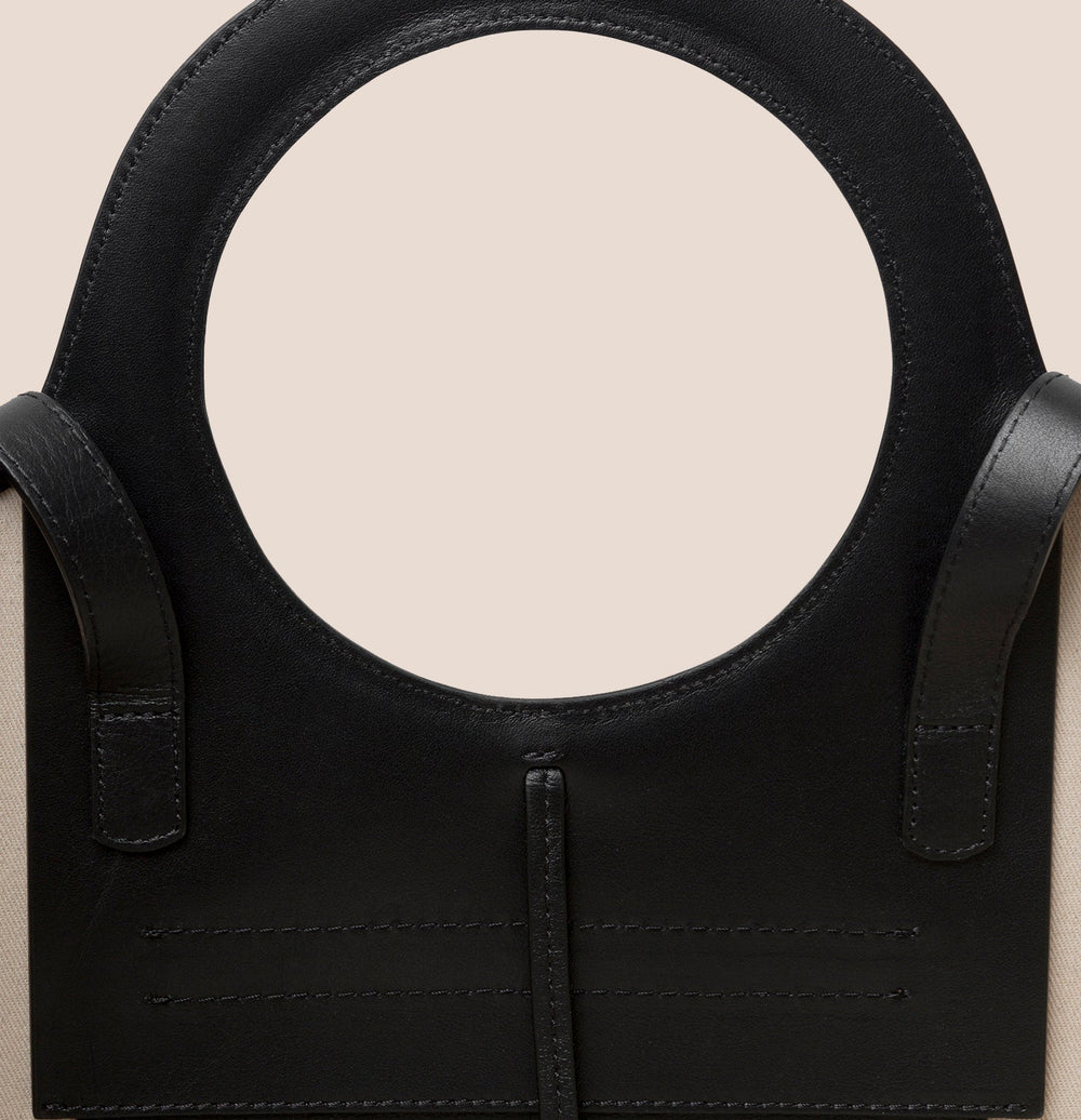 CALA S - Leather-trimmed Canvas Tote Bag | Hereu on sale