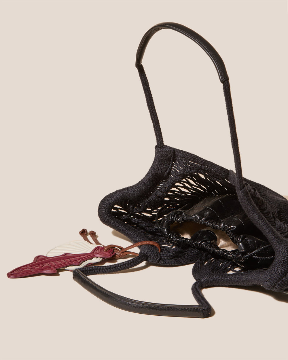 CALELLA FILT S CHARM - Knitted Cotton Net Bag | Hereu online