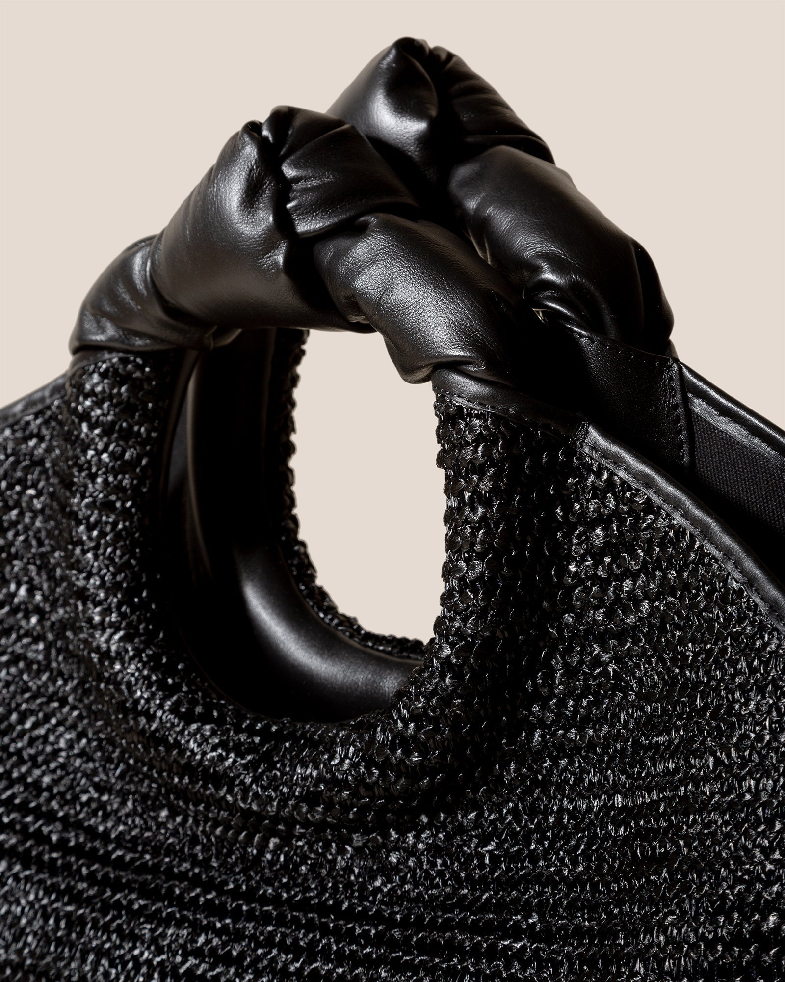 CASTELL RAFFIA - Knotted-handle Tote Bag | Hereu US