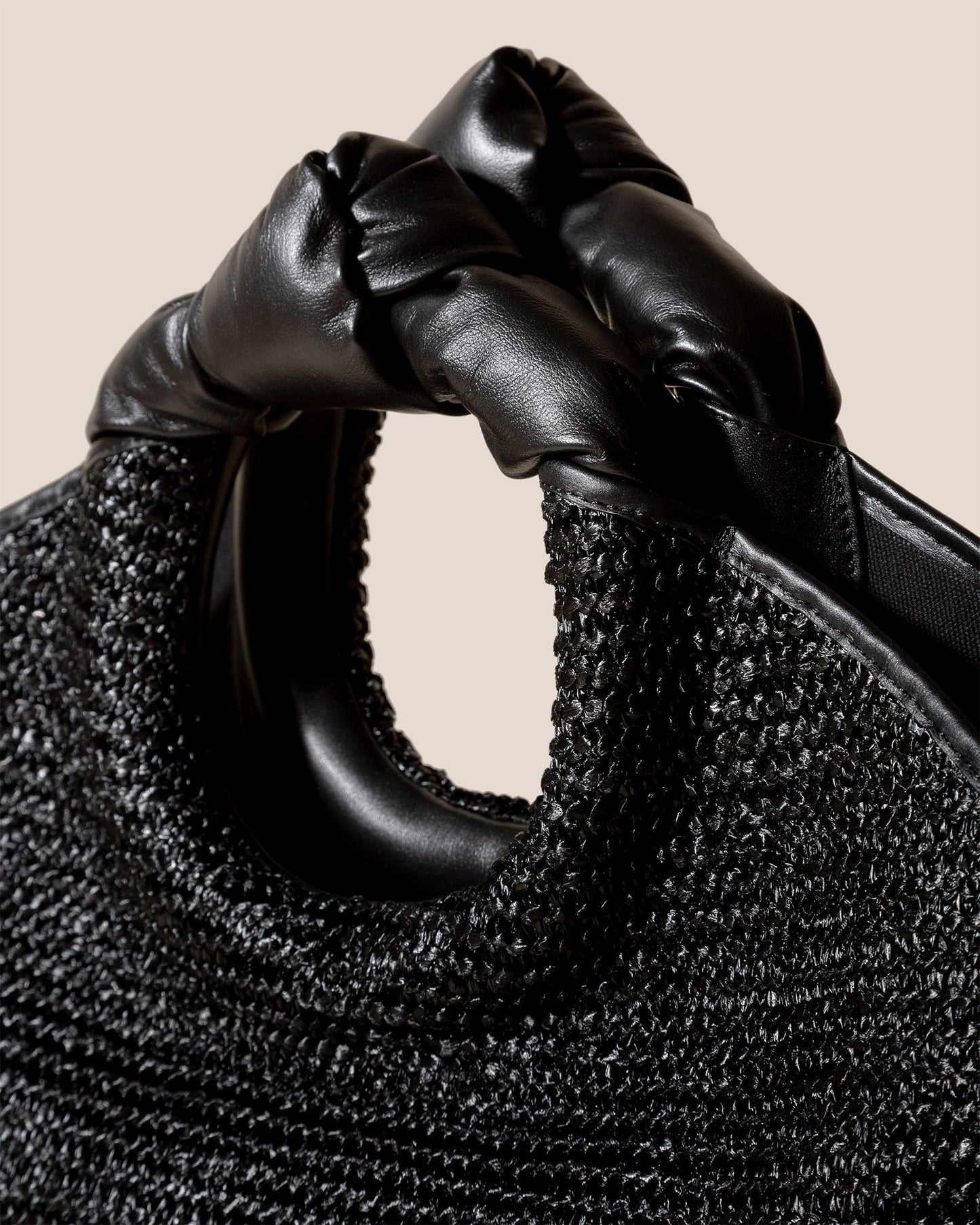 CASTELL RAFFIA - Knotted-handle Tote Bag | Hereu US