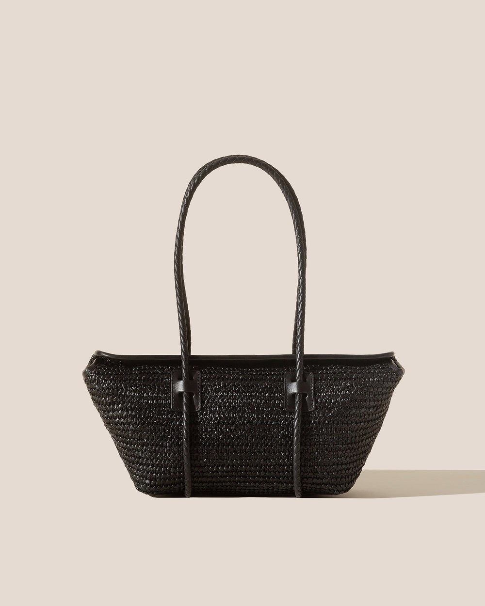 FORNA RAFFIA - Leather Framed Shoulder Bag | Hereu near me