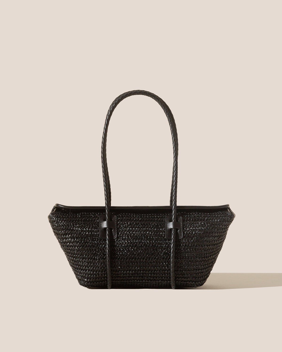 FORNA RAFFIA - Leather Framed Shoulder Bag | Hereu near me