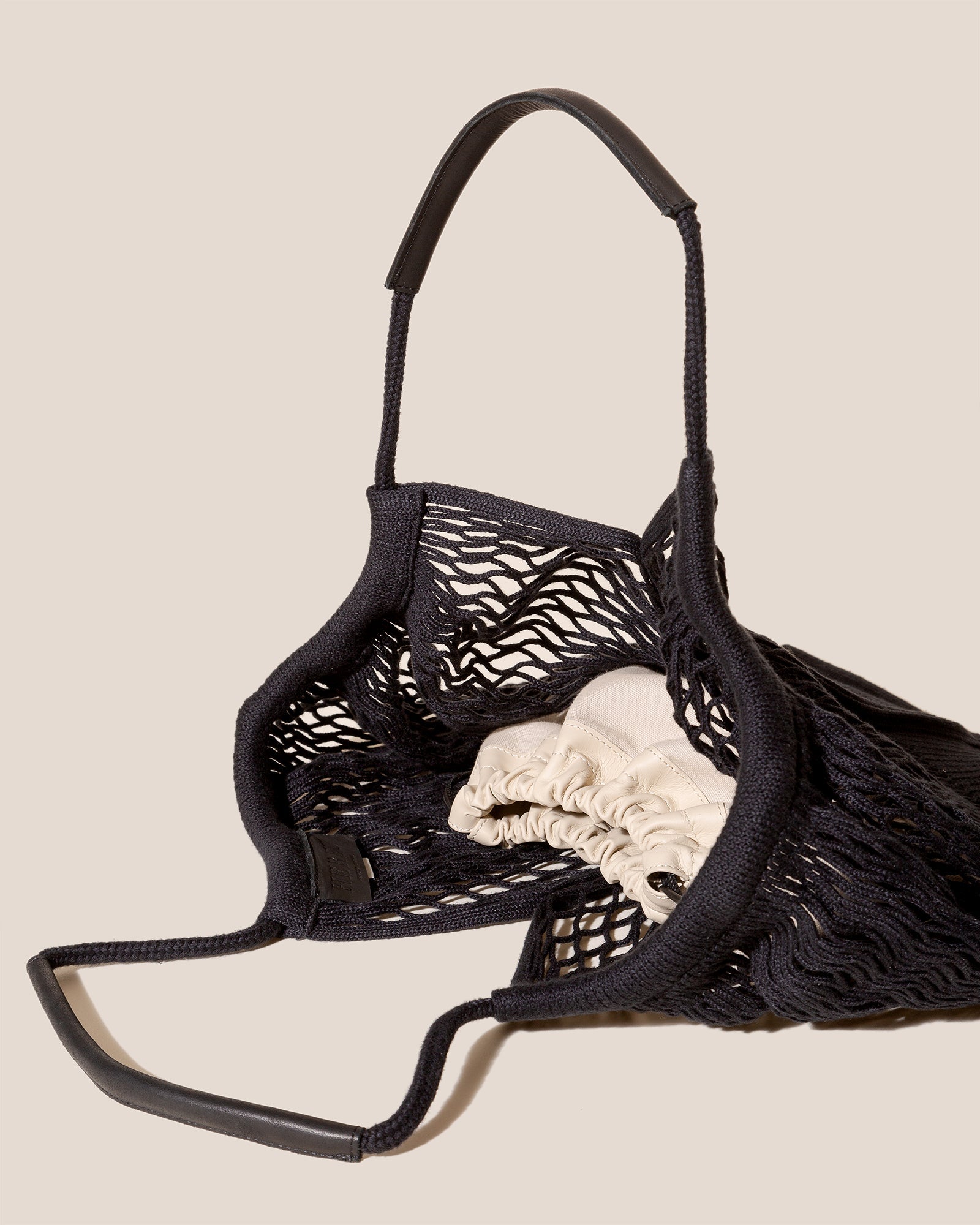 CALELLA FILT - Knitted Cotton Net Bag | Hereu sale