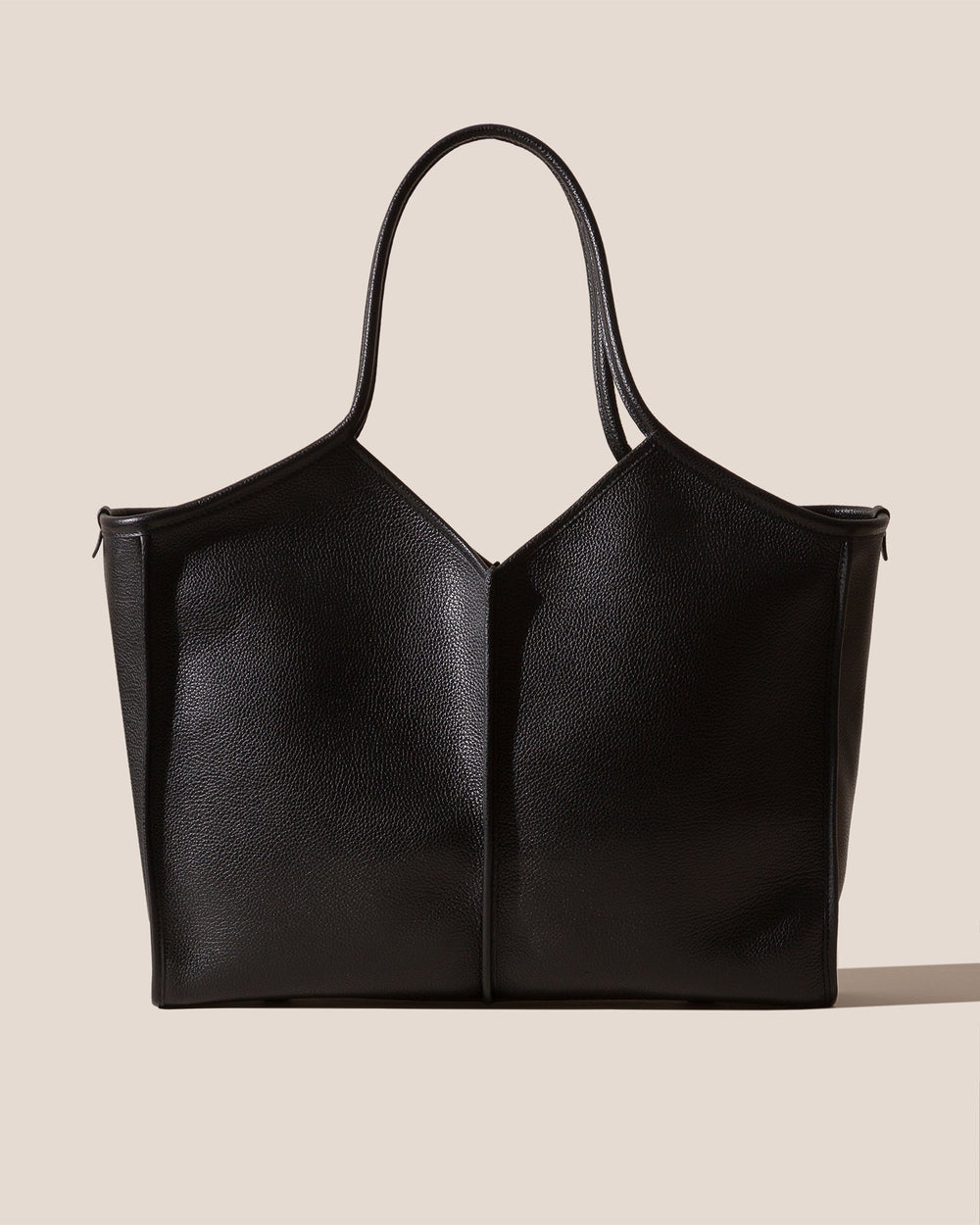 CALELLA SQUARED MEDIUM GRAINY - Leather-trimmed Tote Bag | Hereu for sale