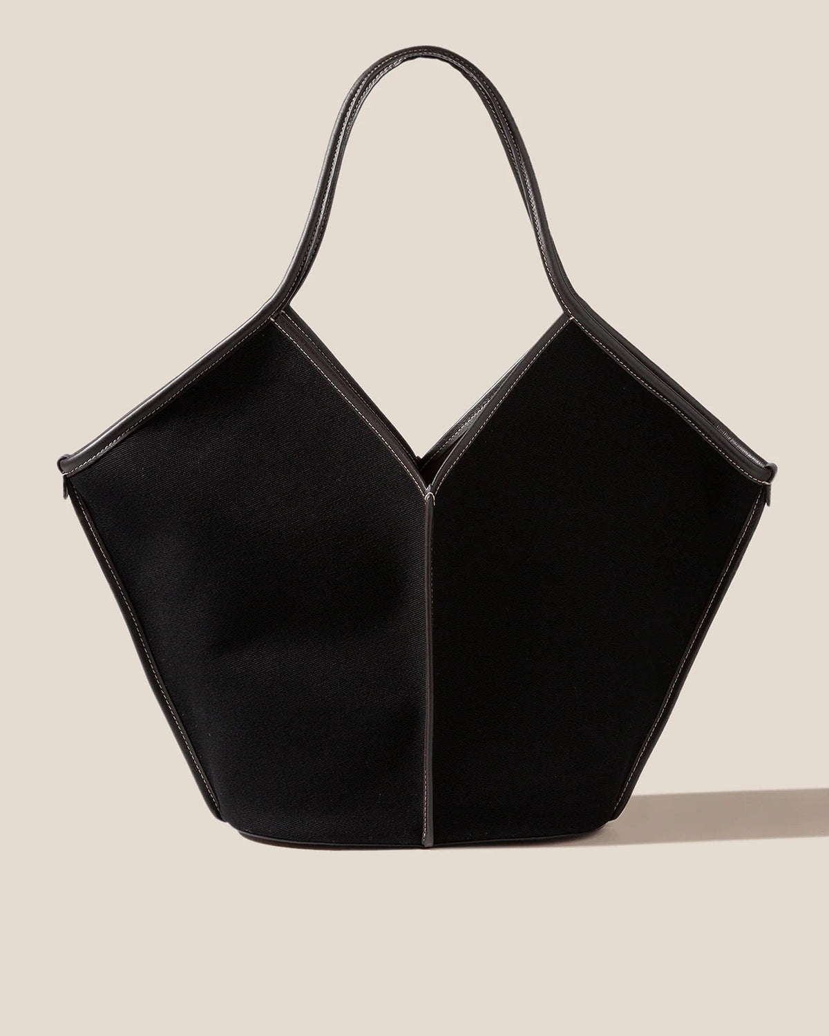 CALELLA - Leather-trimmed Organic Cotton Tote Bag | Hereu discount